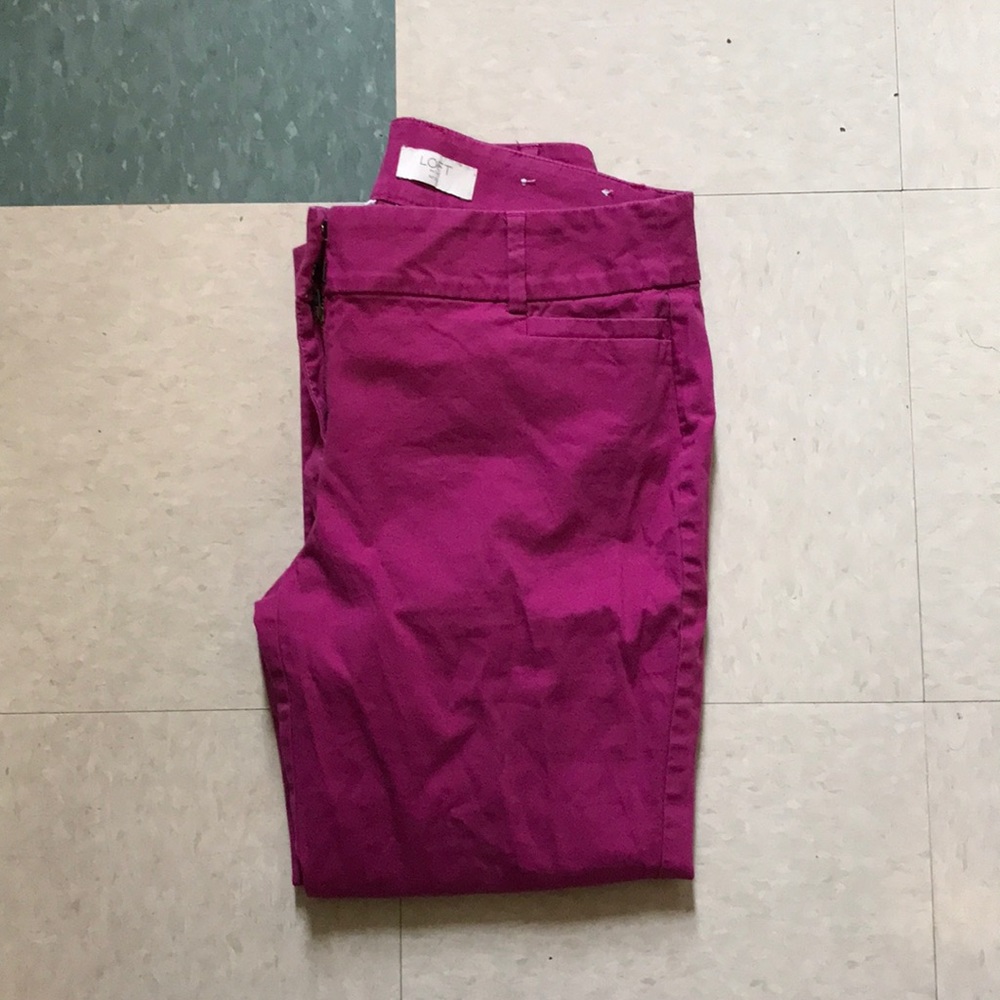 LOFT Pink ankle Pants